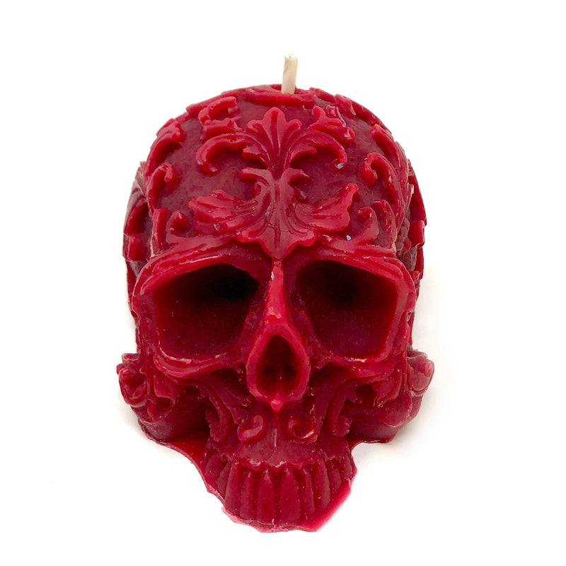 Skull Filigree Candle by Madame Phoenix - alter8.com